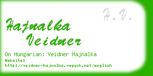 hajnalka veidner business card